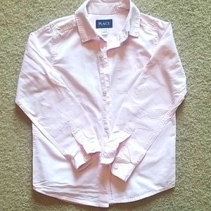 Boys S 5/6 Pastel pink collard dress shirt